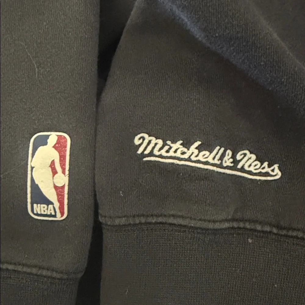 Mitchell Ness Chicago Bulls Basketball Crewneck Sweatshirt Black Vintage NBA M
